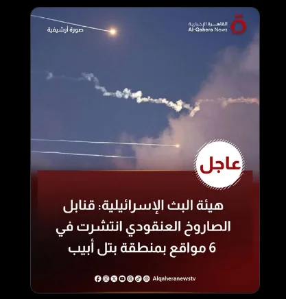 بالصور .. قنابل عنقودية تنتشر في 6 مواقع بمنطقة تل أبيب الكبرى